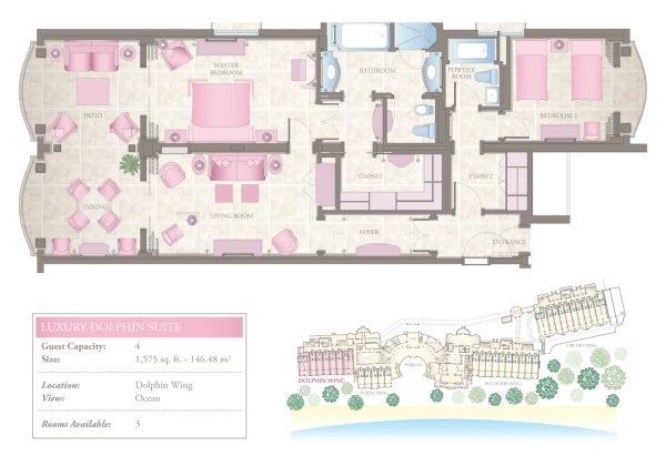Luxury Dolphin Suite Floorplan 