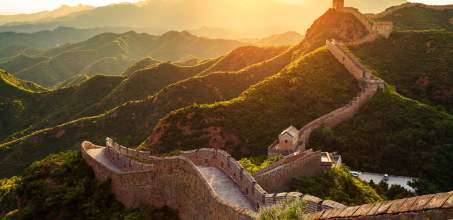 Walking around the Great Wall of China
