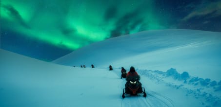 Levi Aurora Snowmobile Hunt