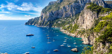 Private yacht trip to Capri