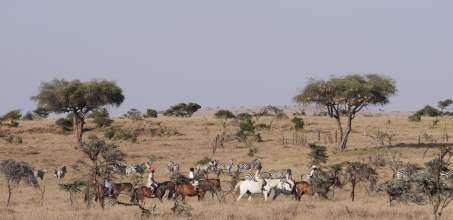 Riding in Northern Kenya