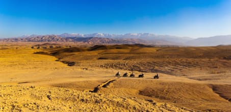 ATV ride in the Agafay desert