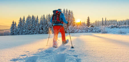 Snowshoeing through Northern Norway