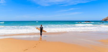 Surfing in Portugal