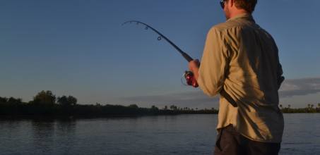Fishing in the Selous Game Reserve