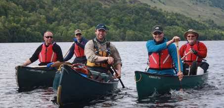 Canoeing on Loch Tay