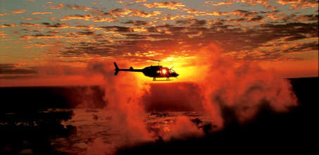 Helicopter Flight over Victoria Falls