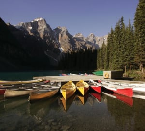 Moraine Lake Lodge Canoes