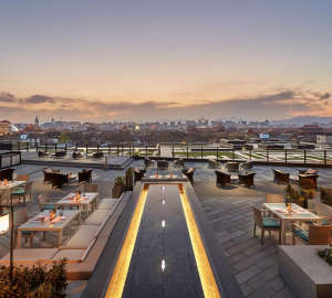 Terrace View at Dusk 