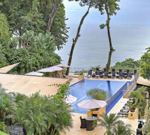 Hotel pool  Pacific views 