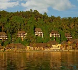 Resort View from the Sea - Gaya Island Resort