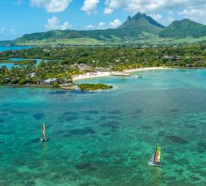 Aerial View of Four Seasons Resort Mauritius at Anahita