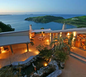 Main lodge at dusk - Delamore Lodge