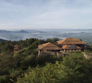 Lodge view - Volcanoes Virunga Lodge