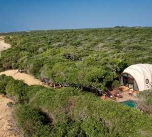 Cocoon view of the beach - Wild Coast Tented Lodge 