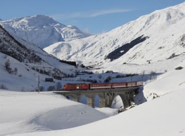 Ski Switzerland by Glacier Express Train