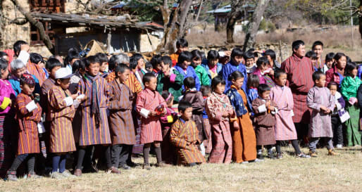 National Dress - Dressing up in traditional Bhutanese dress