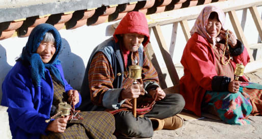 Locals at Kurjey - Kurkey Lhakhang & Bumthang Village Walk