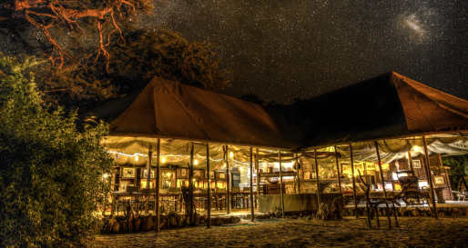 Camp at night - Meno A Kwena