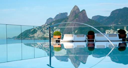 Rooftop pool and views 