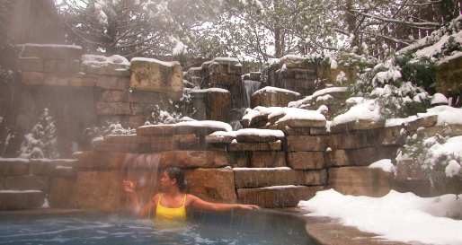 Hot Spring Pool at Pillar and Post Inn