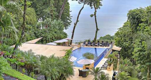 Hotel pool  Pacific views 