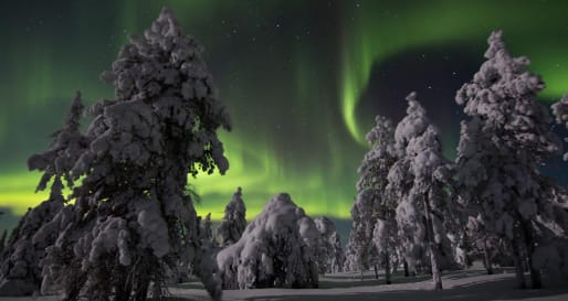 Northern Lights tour by snowmobile