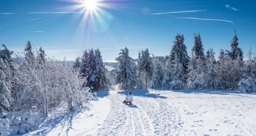 Meribel sledging 