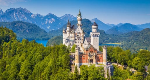 Castle Neuschwanstein - before the opening 