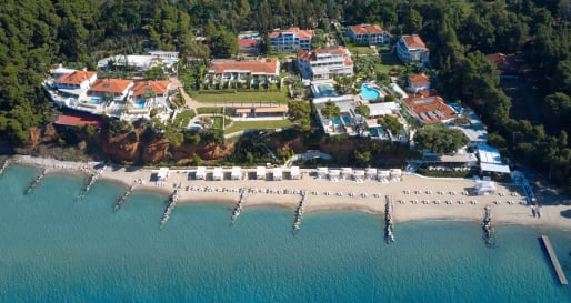 Aerial View Danai Beach Resort 