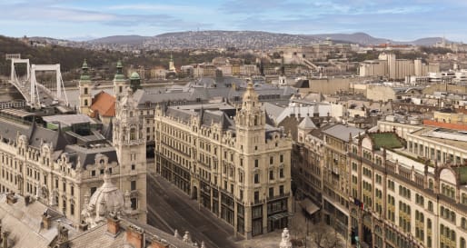 St Regis Budapest - Exterior ariel view 