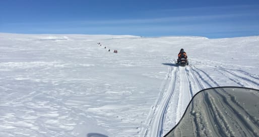 Snowmobile - Snowmobiling on Eyjafjallajökull