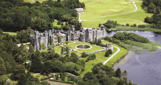 Aerial view - Ashford Castle 