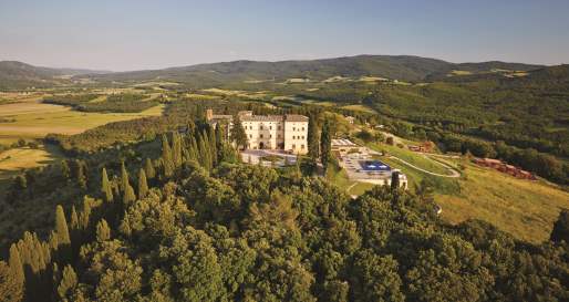 Aerial view - Belmond Castello di Casole