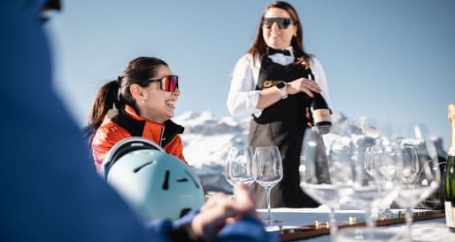Sommelier on the slopes 