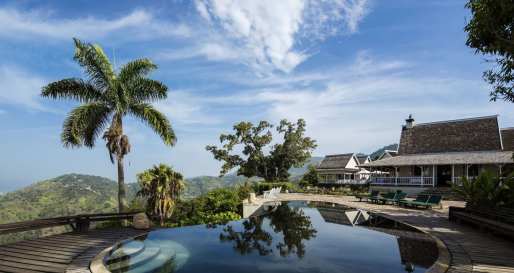 View over pool  - Strawberry Hill