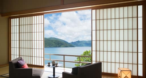 Japanese style room with view