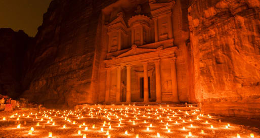 Candlelit Treasury - Petra by Night
