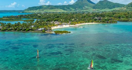 Aerial View of Four Seasons Resort Mauritius at Anahita