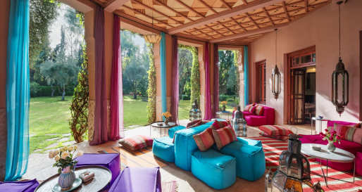 The Fan room lounge area - Dar Zemora