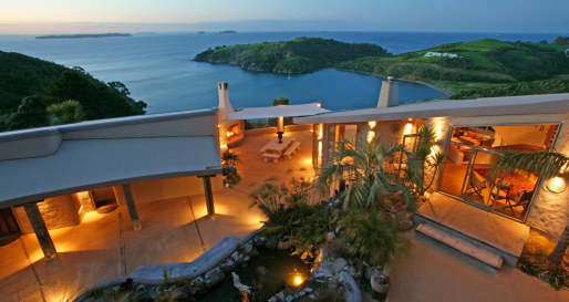 Main lodge at dusk - Delamore Lodge
