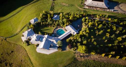 Aerial View - Mahu Whenua Ridgeline Homestead & Eco Sanctuary