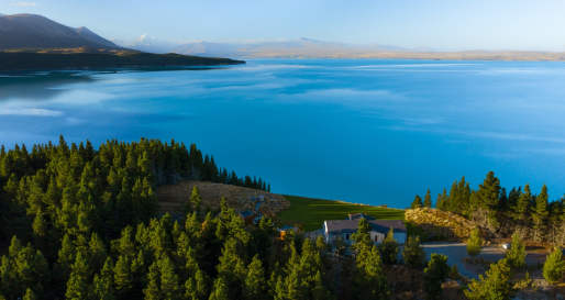 Aerial View - Mt Cook Lakeside Retreat