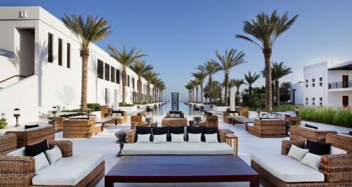 Long Pool and cabanas - The Chedi Muscat