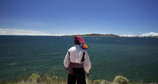 Overlooking Lake Titicaca at Titilaka