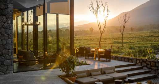 Main lodge exterior at Singita Kwitonda  