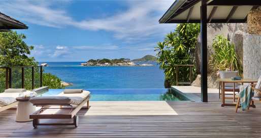Ocean Front Pool Villa Deck  