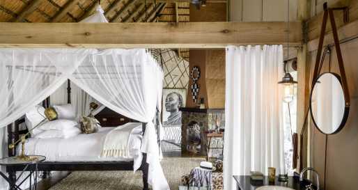 Bedroom at Singita Ebony
