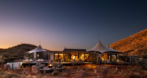 Night time lodge