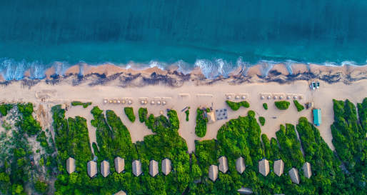 Aerial View - Jungle Beach